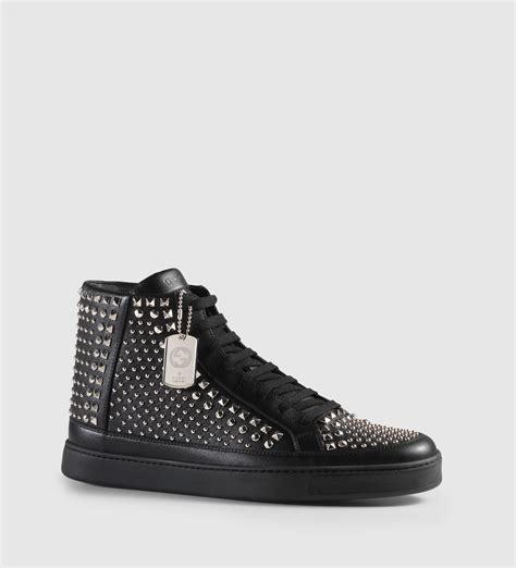 gucci leather studs|gucci stud sneakers.